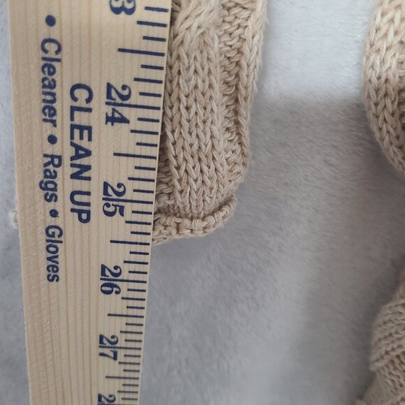 Volcom Cable Knit Beige Sweater Dress Woman's Size Medium/12 - Picture 6 of 11